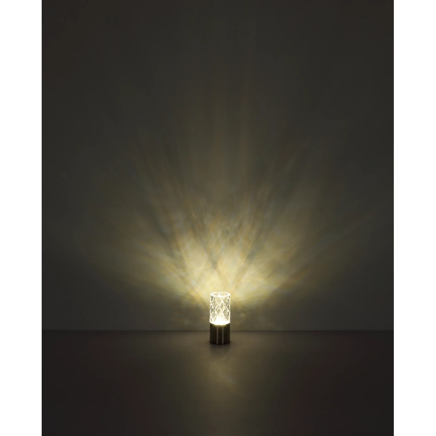 Globo - LED ljusreglerad bordslampa touch LED/2,5W/3,7V 2700K/4000K/6500K 1800 mAh USB matt krom