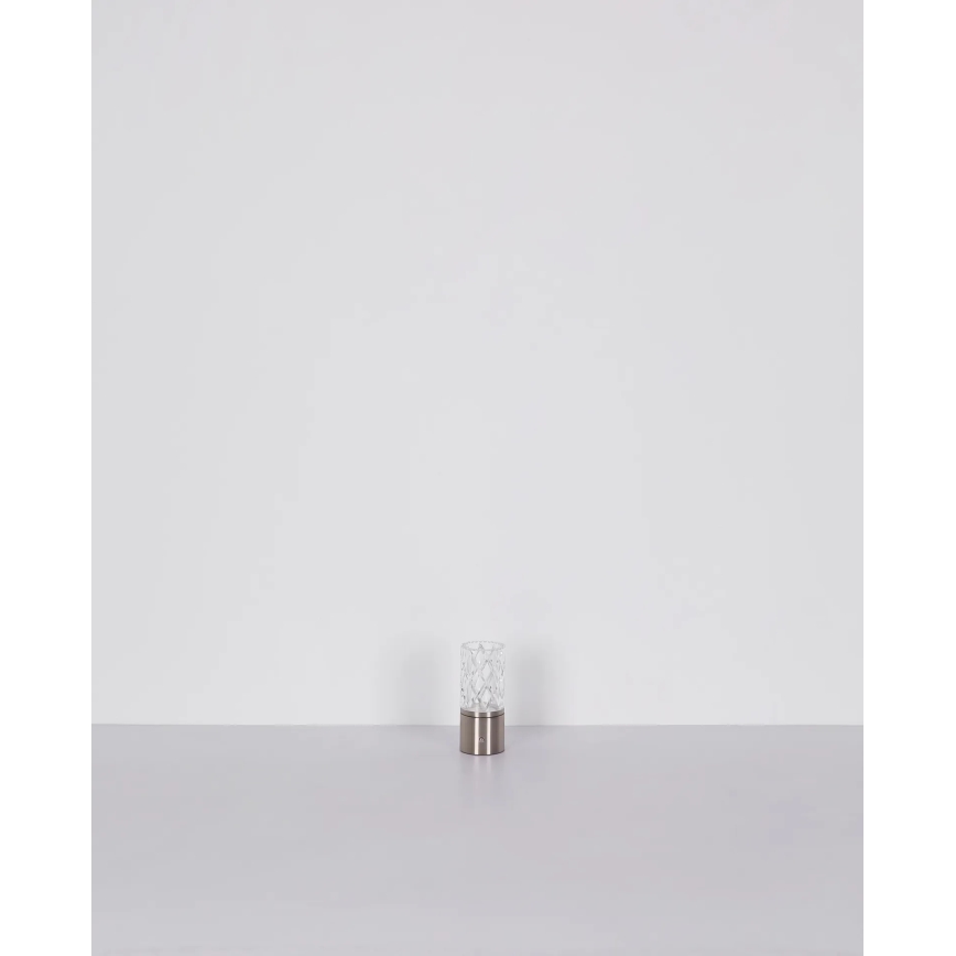 Globo - LED ljusreglerad bordslampa touch LED/2,5W/3,7V 2700K/4000K/6500K 1800 mAh USB matt krom