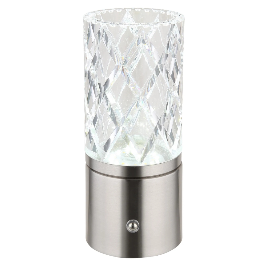 Globo - LED ljusreglerad bordslampa touch LED/2,5W/3,7V 2700K/4000K/6500K 1800 mAh USB matt krom