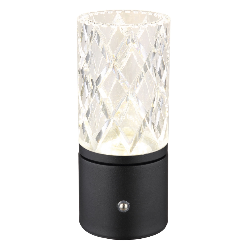 Globo - LED ljusreglerad bordslampa touch LED/2,5W/3,7V 2700K/4000K/6500K 1800 mAh USB svart