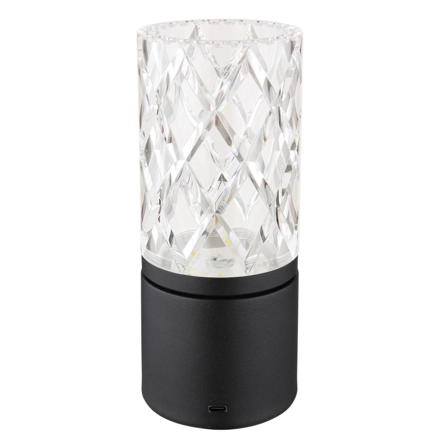 Globo - LED ljusreglerad bordslampa touch LED/2,5W/3,7V 2700K/4000K/6500K 1800 mAh USB svart