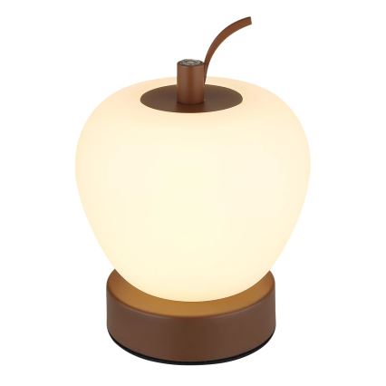 Globo - LED ljusreglerad bordslampa touch LED/2W/3,7V 2700K/4000K/6500K 1200 mAh USB brun