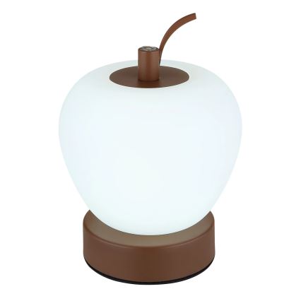 Globo - LED ljusreglerad bordslampa touch LED/2W/3,7V 2700K/4000K/6500K 1200 mAh USB brun