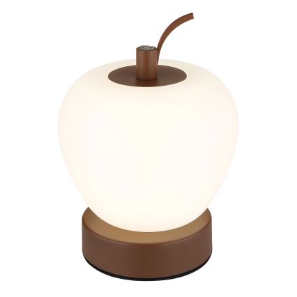 Globo - LED ljusreglerad bordslampa touch LED/2W/3,7V 2700K/4000K/6500K 1200 mAh USB brun