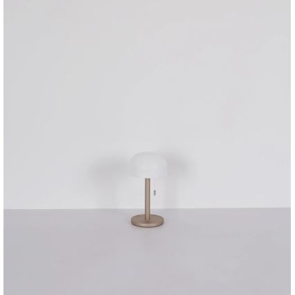 Globo - LED Uppladdningsbar bordslampa LED/1,5W/3,7V 3000/4200/6000K 1800mAh brun