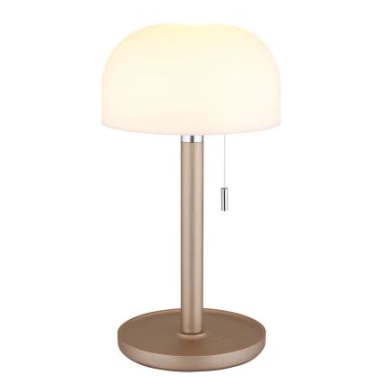 Globo - LED Uppladdningsbar bordslampa LED/1,5W/3,7V 3000/4200/6000K 1800mAh brun