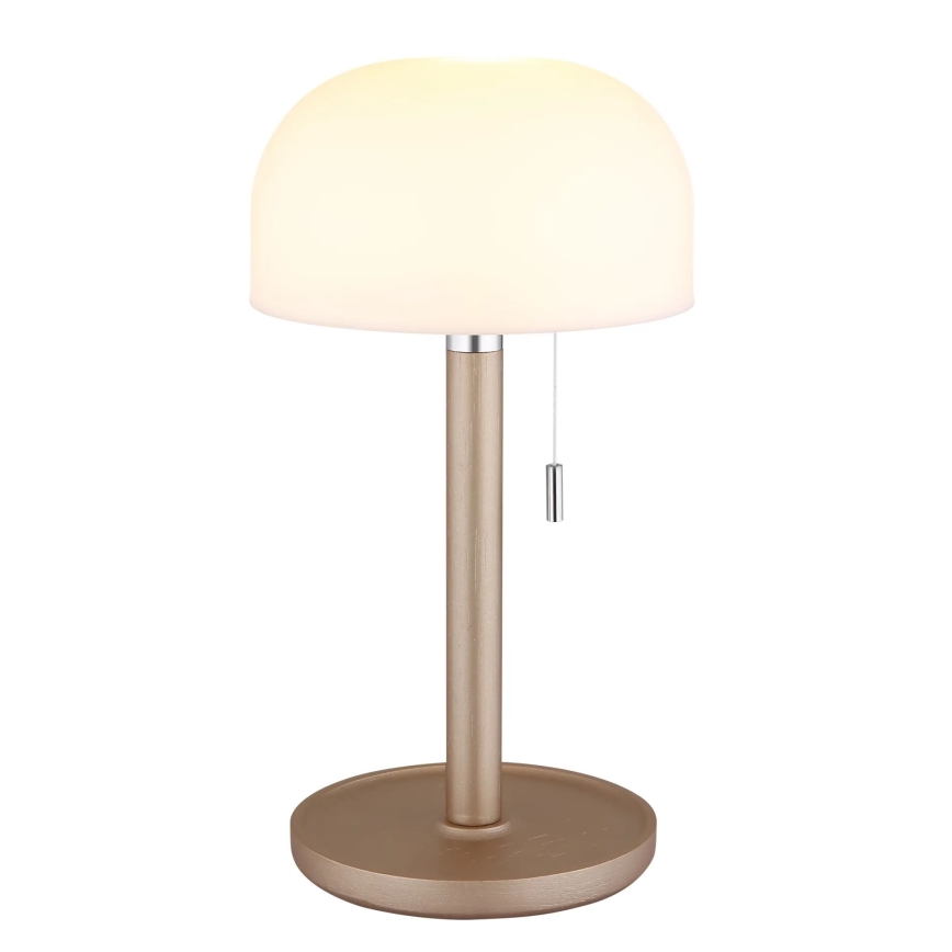 Globo - LED Uppladdningsbar bordslampa LED/1,5W/3,7V 3000/4200/6000K 1800mAh brun