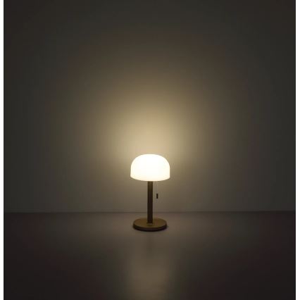 Globo - LED Uppladdningsbar skrivbordslampa LED/1,5W/3,7V 3000/4200/6000K 1800mAh brun