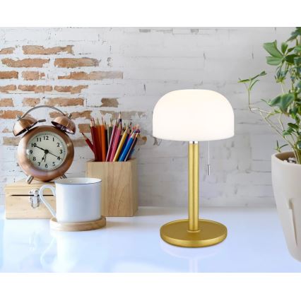 Globo - LED Uppladdningsbar bordslampa LED/1,5W/3,7V 3000/4200/6000K 1800mAh mässing