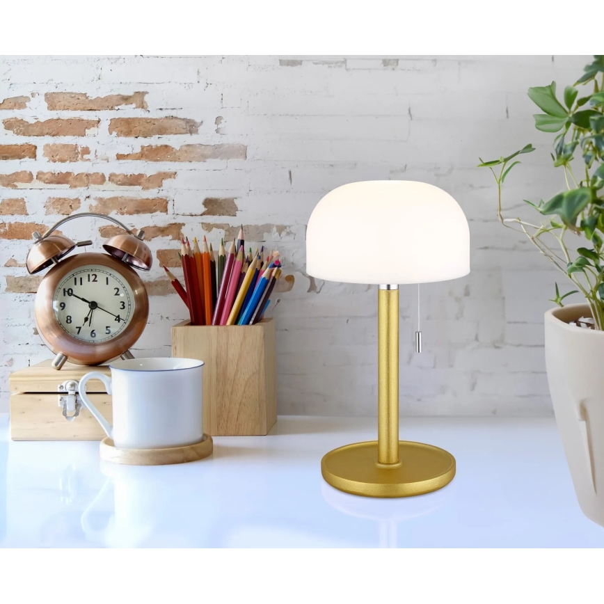 Globo - LED Uppladdningsbar bordslampa LED/1,5W/3,7V 3000/4200/6000K 1800mAh mässing