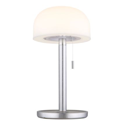 Globo - LED Uppladdningsbar bordslampa LED/1,5W/3,7V 3000/4200/6000K 1800mAh silver