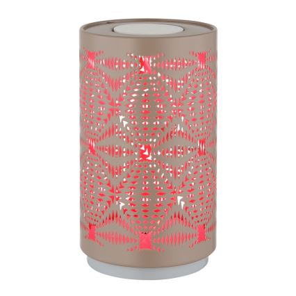 Globo - LED RGB Touch uppladdningsbar bordslampa LED/1W/5V 500 mAh brun