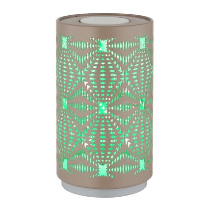 Globo - LED RGB Touch uppladdningsbar bordslampa LED/1W/5V 500 mAh brun
