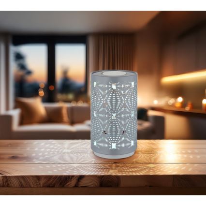 Globo - LED RGB Touchuppladdningsbar bordslampa LED/1W/5V 500 mAh grå