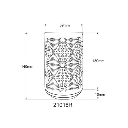 Globo - LED RGB Touch uppladdningsbar bordslampa LED/1W/5V 500 mAh koppar