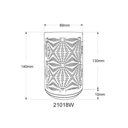 Globo - LED RGB Touch uppladdningsbar bordslampa LED/1W/5V 500 mAh vit