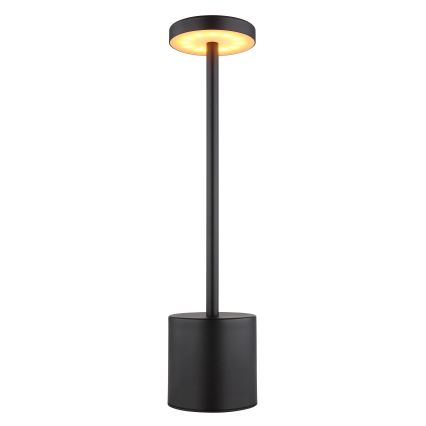 Globo - LED ljusreglerad bordslampa touch LED/1,2W/3,7V 2000K/3500K/7000K 1200 mAh USB svart