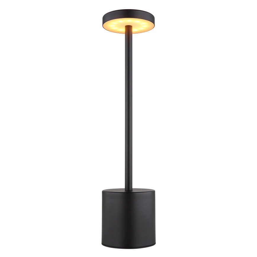 Globo - LED ljusreglerad bordslampa touch LED/1,2W/3,7V 2000K/3500K/7000K 1200 mAh USB svart