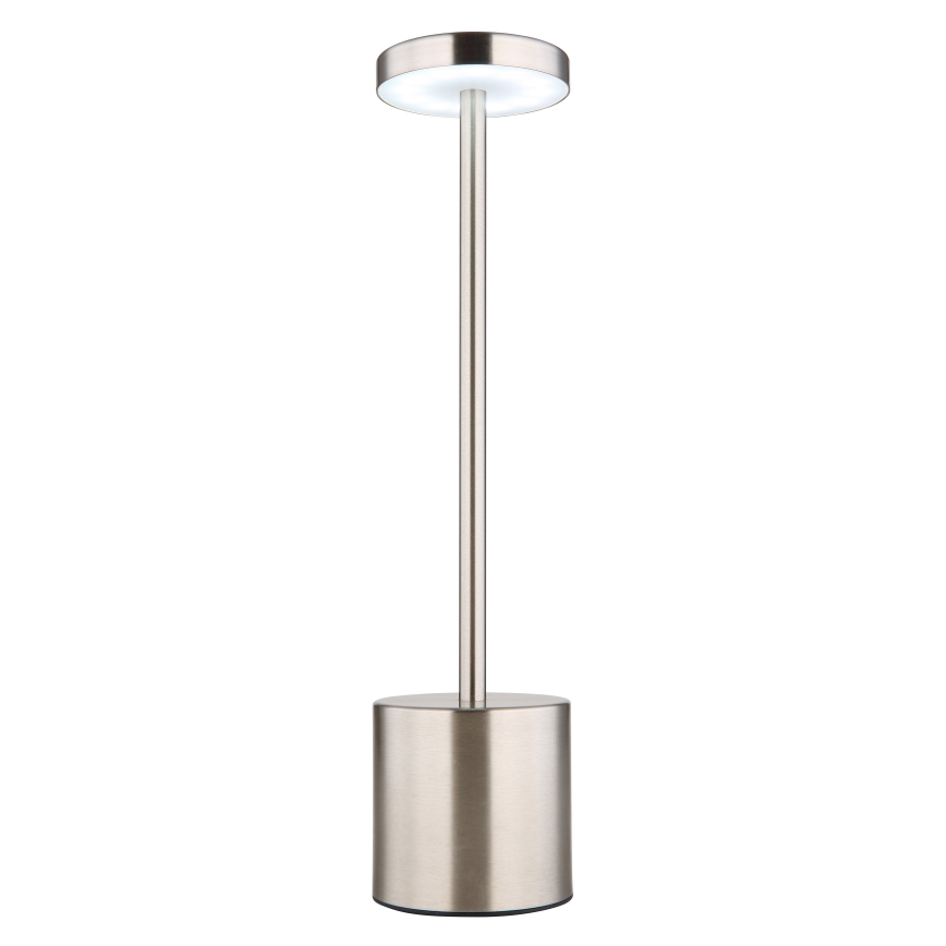 Globo - LED ljusreglerad bordslampa touch LED/1,2W/3,7V 2000K/3500K/7000K 1200 mAh USB matt krom