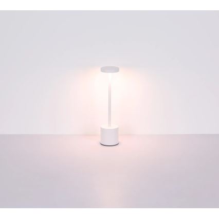 Globo - LED ljusreglerad bordslampa touch LED/1,2W/3,7V 2000K/3500K/7000K 1200 mAh USB vit