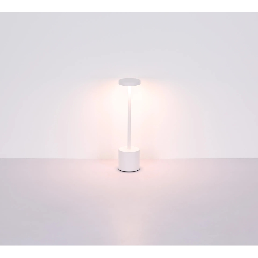 Globo - LED ljusreglerad bordslampa touch LED/1,2W/3,7V 2000K/3500K/7000K 1200 mAh USB vit