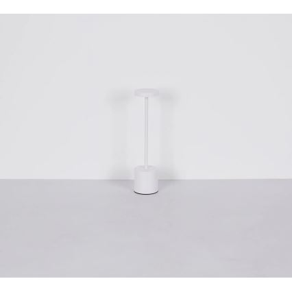 Globo - LED ljusreglerad bordslampa touch LED/1,2W/3,7V 2000K/3500K/7000K 1200 mAh USB vit