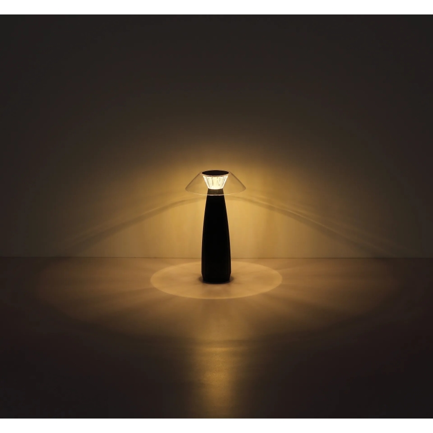 Globo - LED Dimbar uppladdningsbar touch bordslampa LED/1W/3,7V 3000K 1200mAh svart