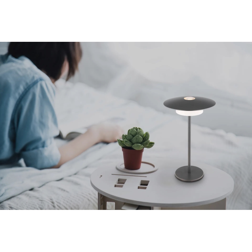 Globo - LED Utomhus uppladdningsbar beröring bordslampa LED/3W/3,7V 1800/2700/3000K IP44 1800 mAh grå