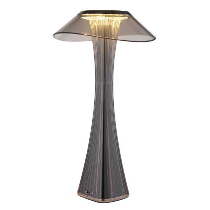 Globo - LED Ljusreglerad uppladdningsbar bordslampa LED/2,5W/3,7V 1200mAh 2700K/4500K/6500K svart
