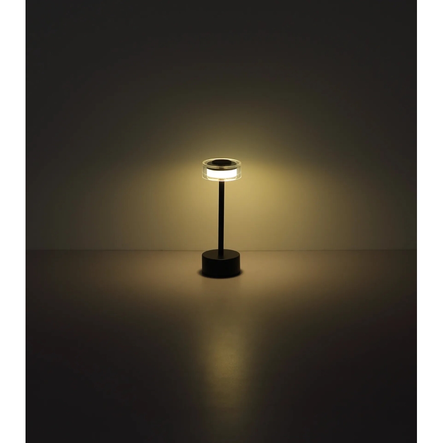 Globo - LED Dimbar uppladdningsbar touch bordslampa LED/2,5W/3,7V 2700/4000/6500K 1800mAh svart