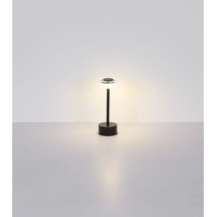 Globo - LED Dimbar uppladdningsbar touch bordslampa LED/2,5W/3,7V 2700/4000/6500K 1800mAh svart
