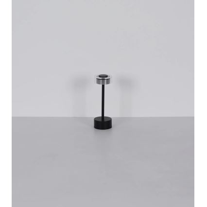 Globo - LED Dimbar uppladdningsbar touch bordslampa LED/2,5W/3,7V 2700/4000/6500K 1800mAh svart