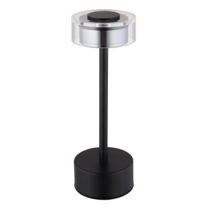 Globo - LED Dimbar uppladdningsbar touch bordslampa LED/2,5W/3,7V 2700/4000/6500K 1800mAh svart