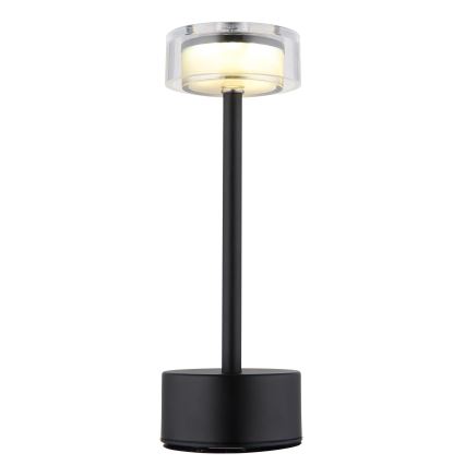 Globo - LED Dimbar uppladdningsbar touch bordslampa LED/2,5W/3,7V 2700/4000/6500K 1800mAh svart