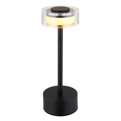 Globo - LED Dimbar uppladdningsbar touch bordslampa LED/2,5W/3,7V 2700/4000/6500K 1800mAh svart