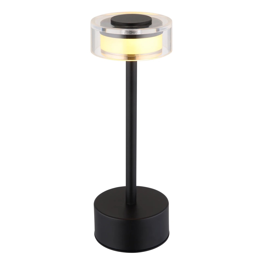 Globo - LED Dimbar uppladdningsbar touch bordslampa LED/2,5W/3,7V 2700/4000/6500K 1800mAh svart