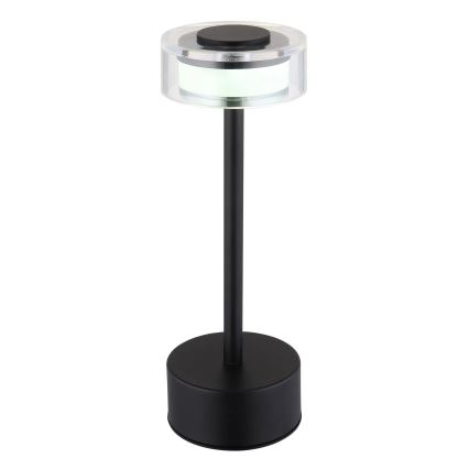 Globo - LED Dimbar uppladdningsbar touch bordslampa LED/2,5W/3,7V 2700/4000/6500K 1800mAh svart