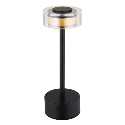 Globo - LED Dimbar uppladdningsbar touch bordslampa LED/2,5W/3,7V 2700/4000/6500K 1800mAh svart