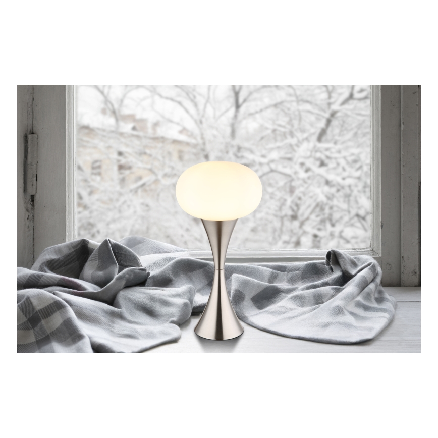 Globo - Bordslampa 1xE14/25W/230V matt krom