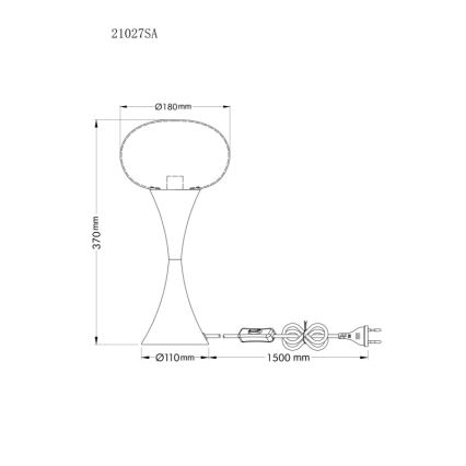 Globo - Bordslampa 1xE14/25W/230V beige
