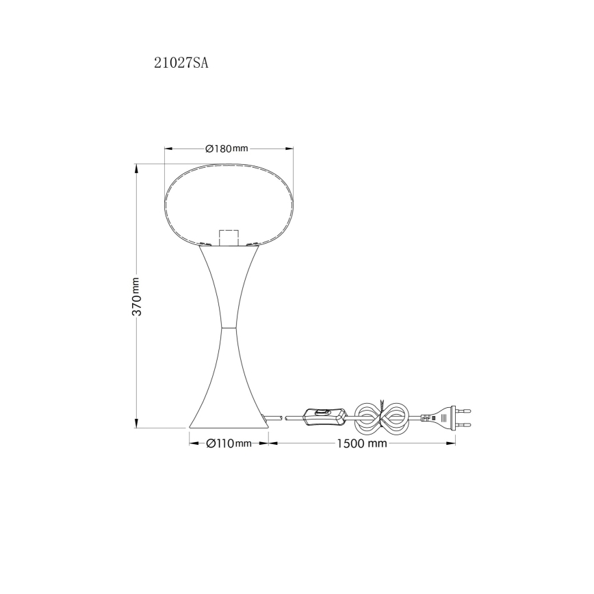 Globo - Bordslampa 1xE14/25W/230V beige