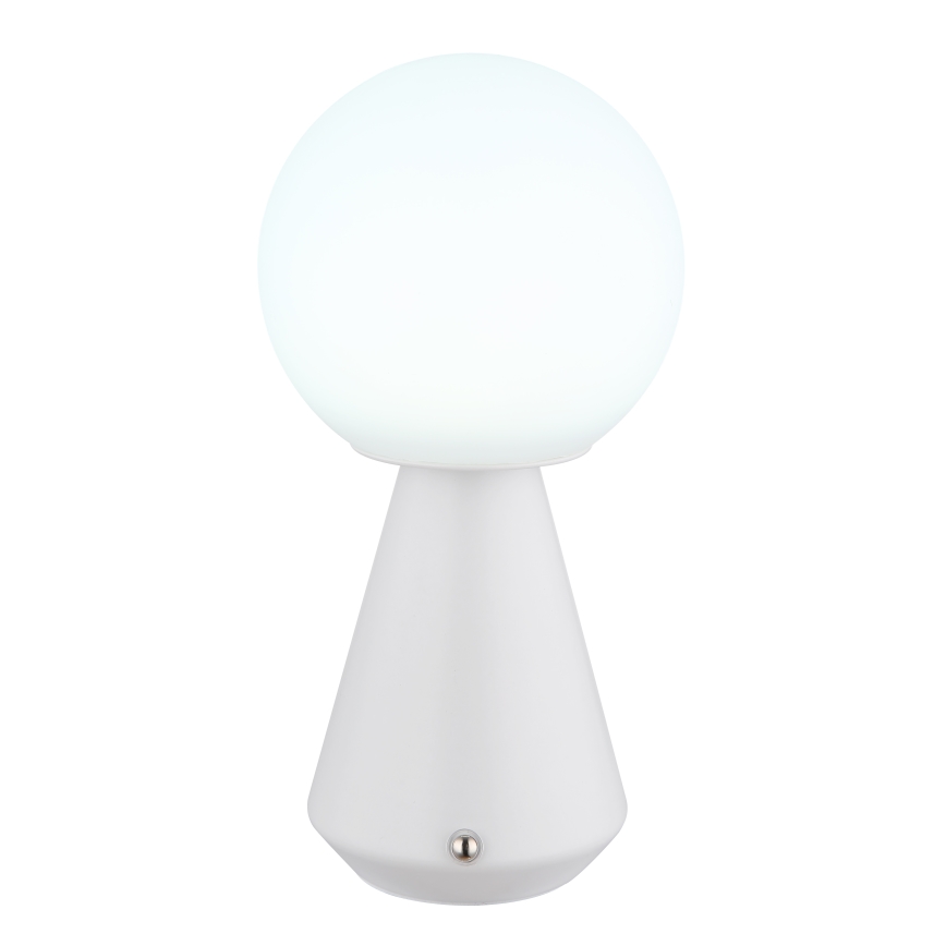 Globo - LED dimbar utomhusbordslampa med touch LED/1,5W/5V 3000/4500/6500K 1800 mAh IP41 vit