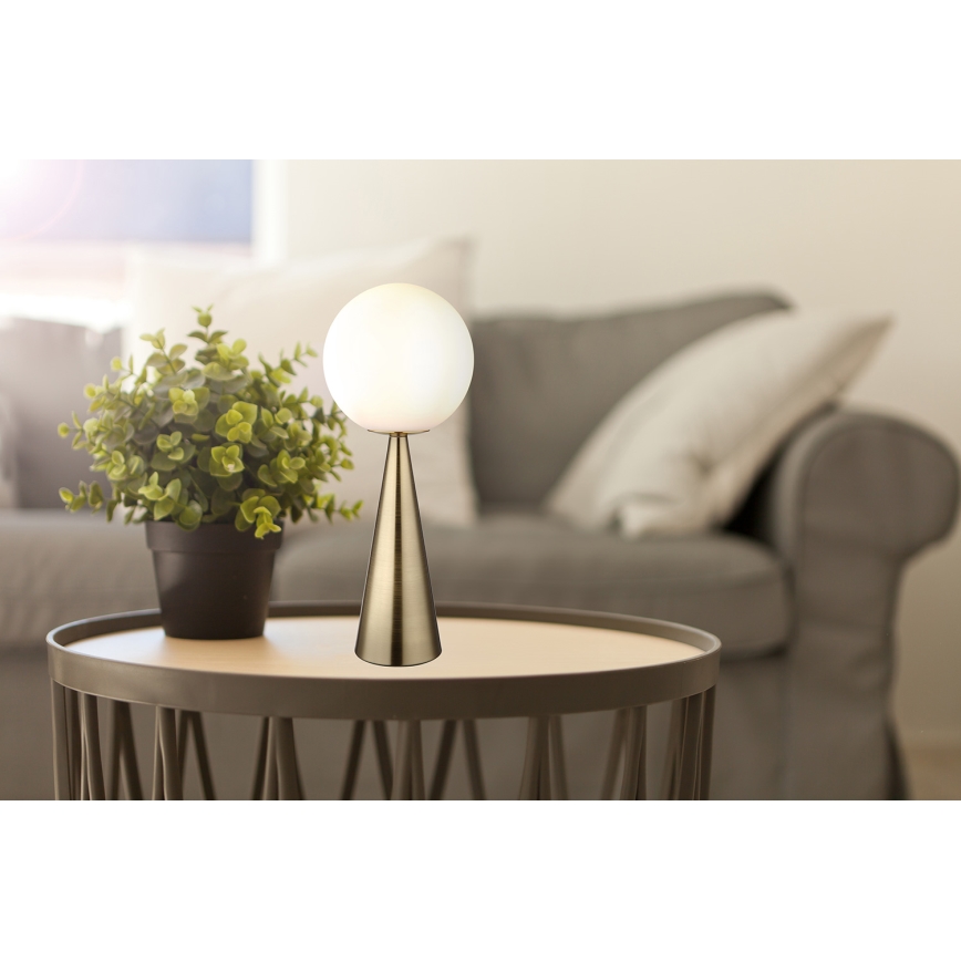 Globo - Bordslampa 1xE27/40W/230V mässing