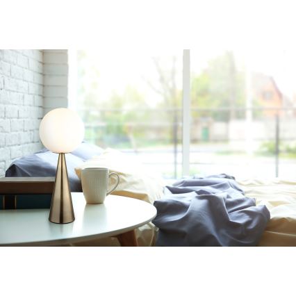 Globo - Bordslampa 1xE27/40W/230V mässing