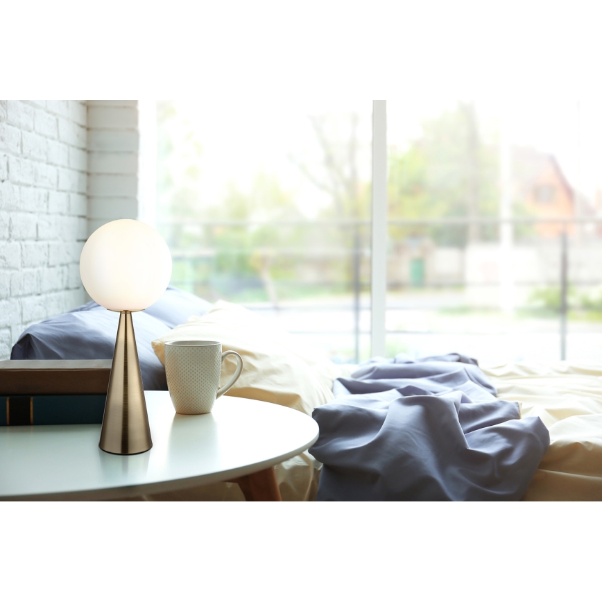 Globo - Bordslampa 1xE27/40W/230V mässing
