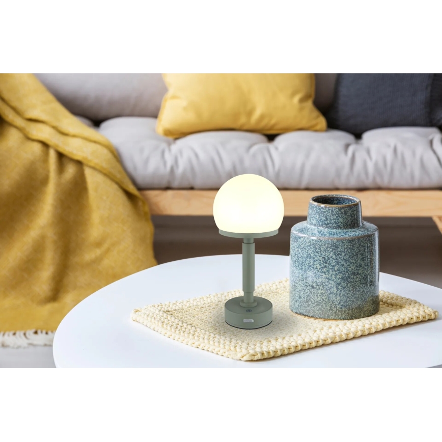 Globo - LED Dimbar uppladdningsbar touch bordslampa LED/2,5W/5V 1800mAh 2800K grön