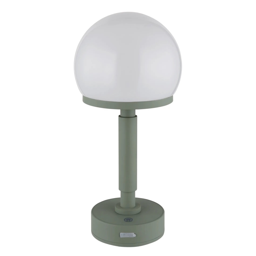 Globo - LED Dimbar uppladdningsbar touch bordslampa LED/2,5W/5V 1800mAh 2800K grön