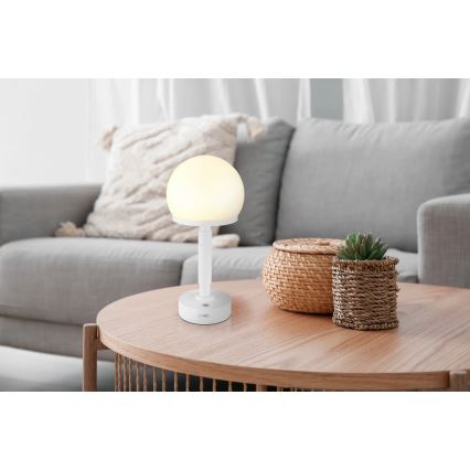 Globo - LED Dimbar uppladdningsbar touch bordslampa LED/2,5W/5V 1800mAh 2800K vit