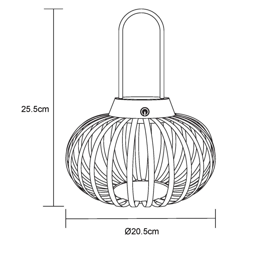 Globo - Uppladdningsbar, dimbar, beröringsstyrd bordslampa LED/1W/3,7V 1500 mAh