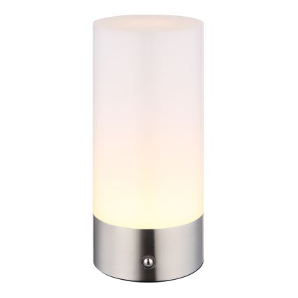 Globo - LED RGBW Dimbart touch-utomhusbordslampa LED/1,8W/5V 1500 mAh IP44 matt krom